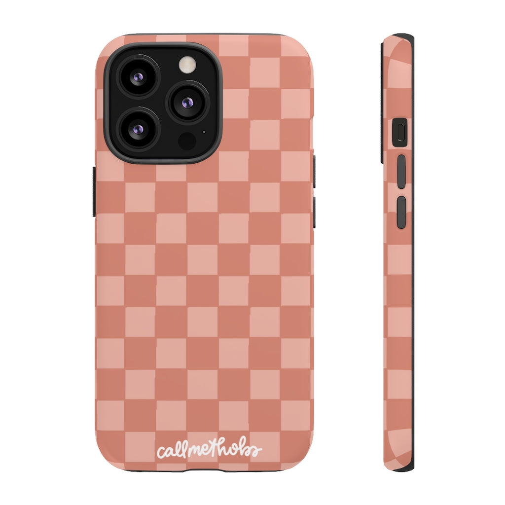 Rose Checkered Phone Case