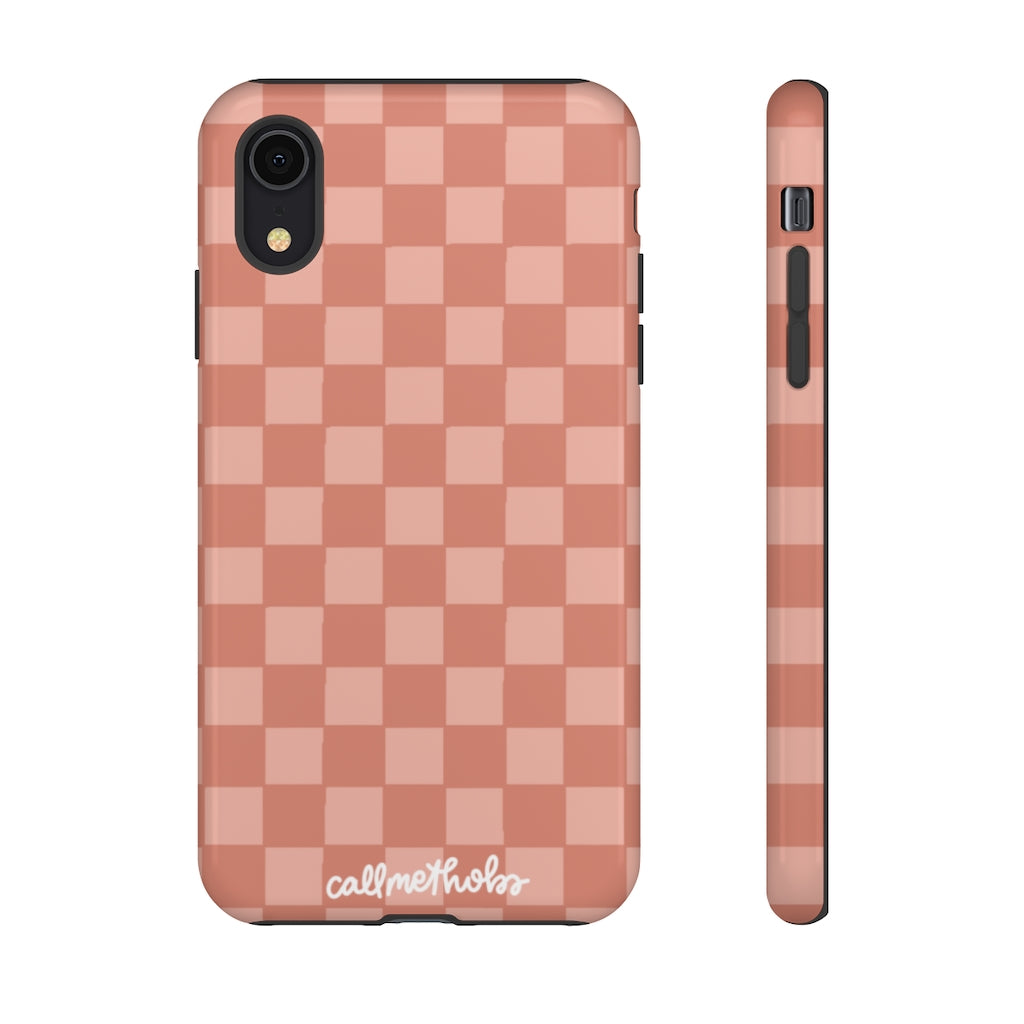 Rose Checkered Phone Case