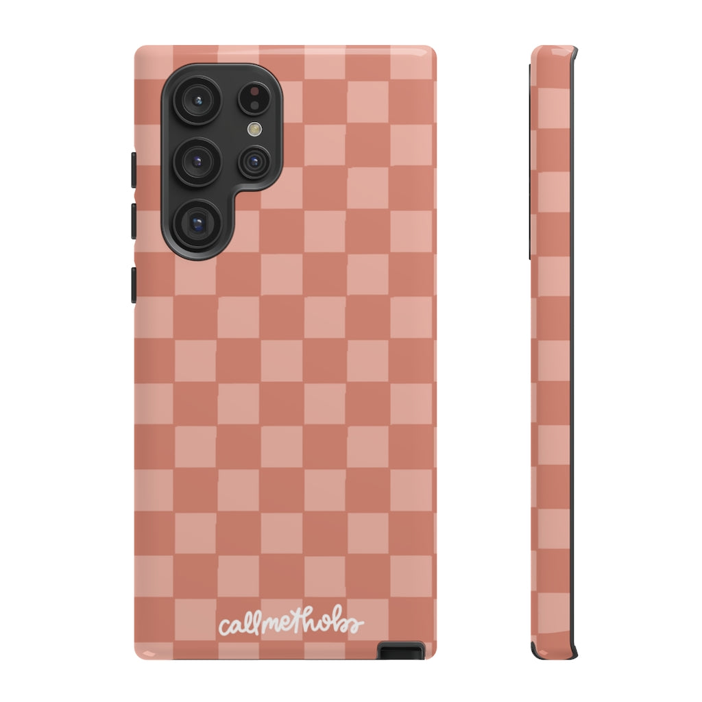 Rose Checkered Phone Case