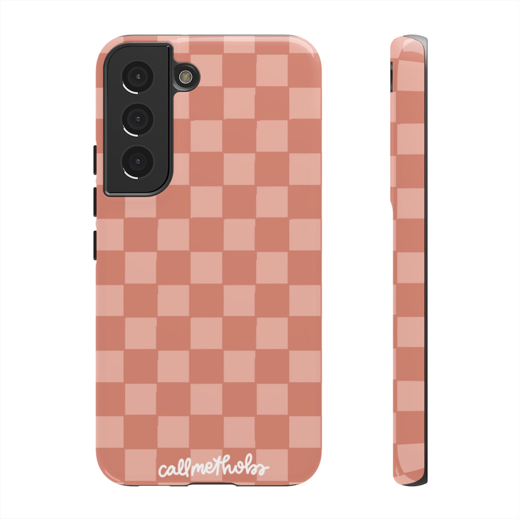 Rose Checkered Phone Case