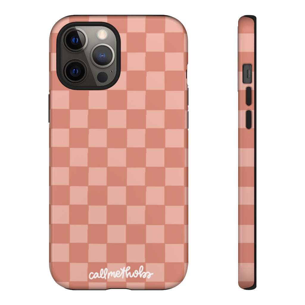 Rose Checkered Phone Case
