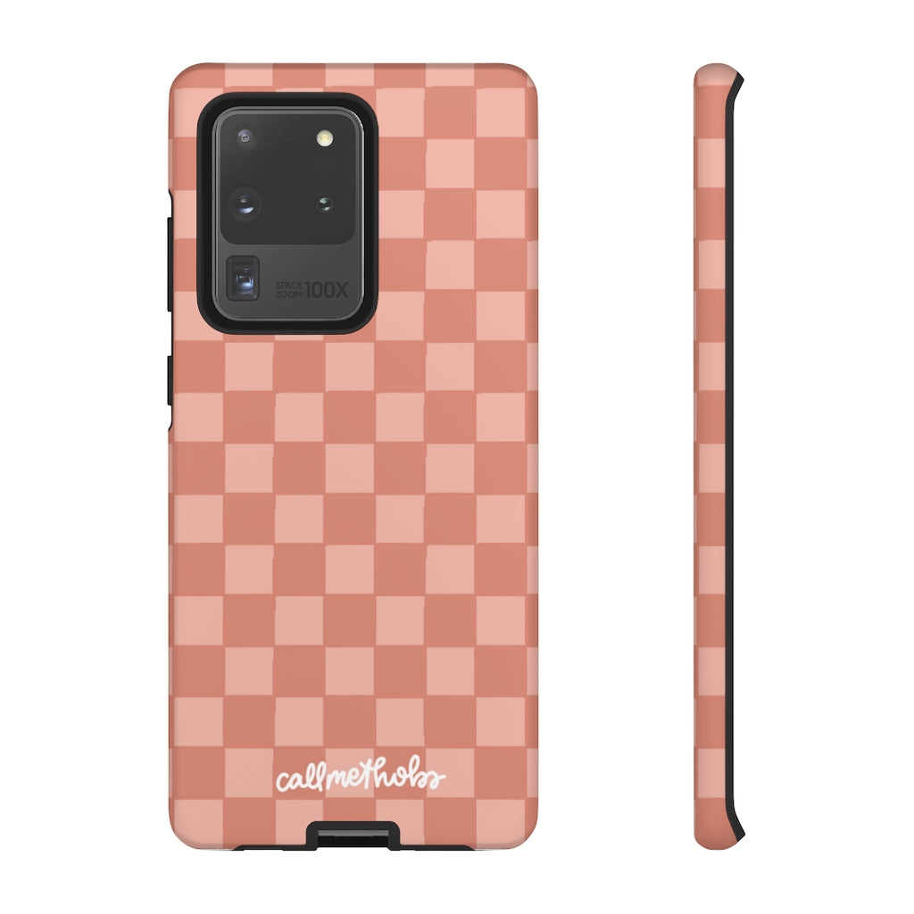 Rose Checkered Phone Case