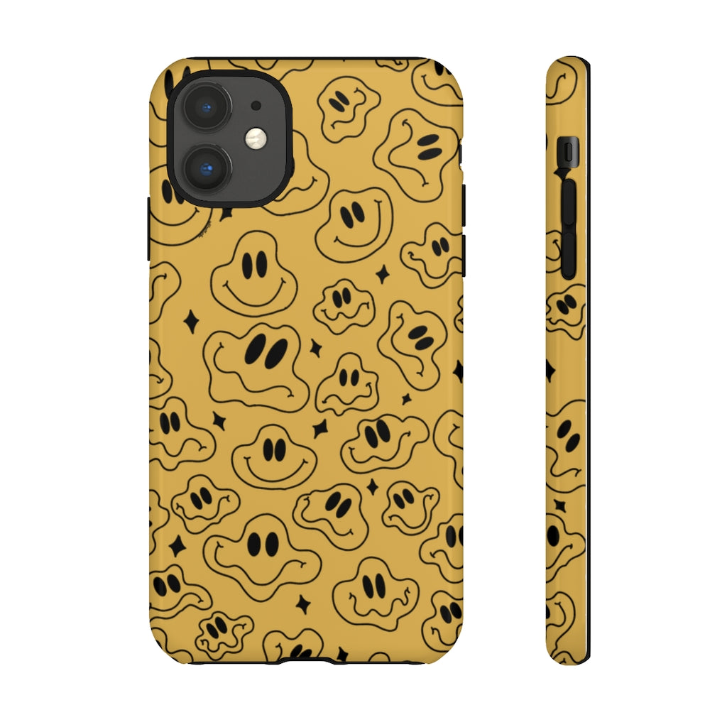 Mustard Wonky Smile Phone Case