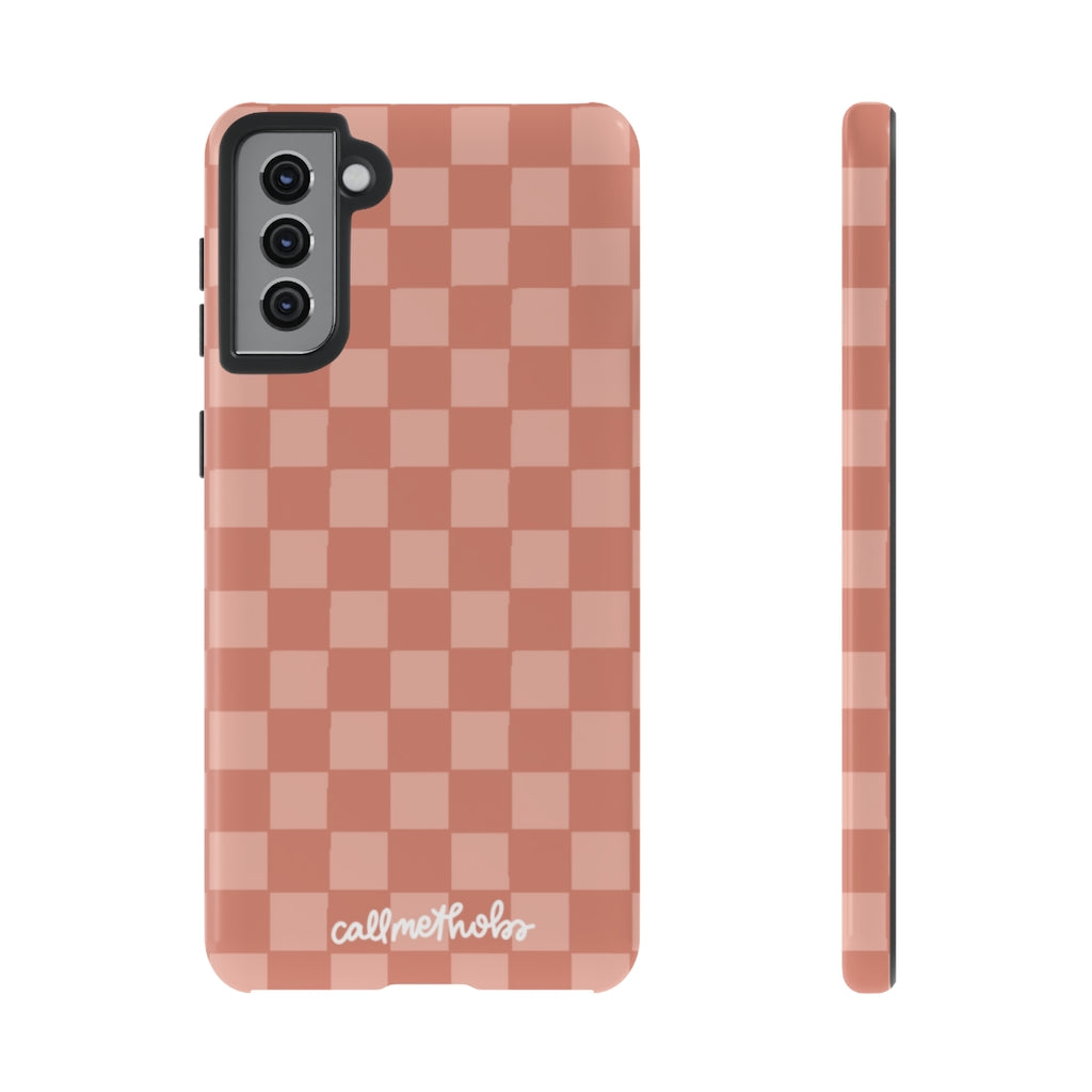 Rose Checkered Phone Case