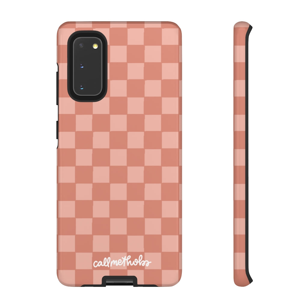 Rose Checkered Phone Case