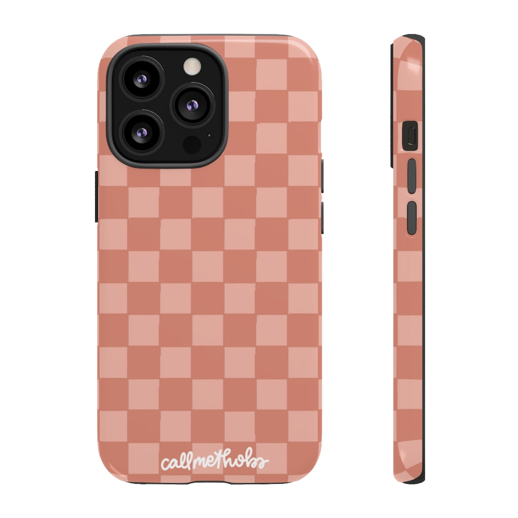 Rose Checkered Phone Case