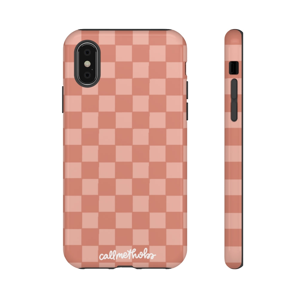 Rose Checkered Phone Case