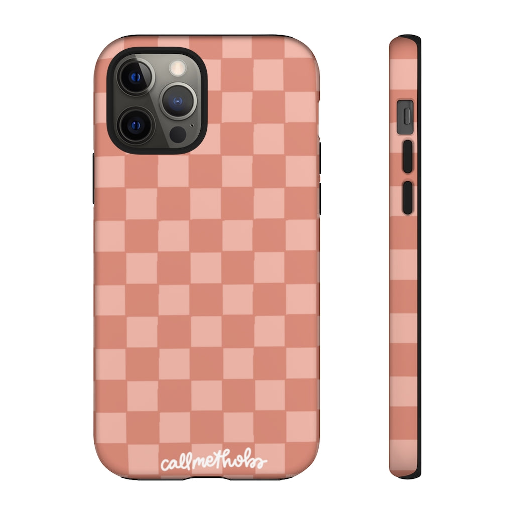 Rose Checkered Phone Case