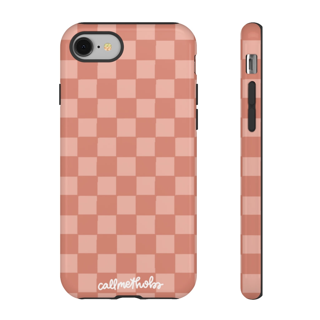 Rose Checkered Phone Case