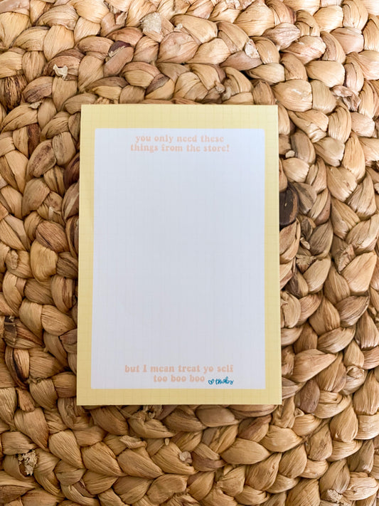#Treatyoself To-Do List Notepad