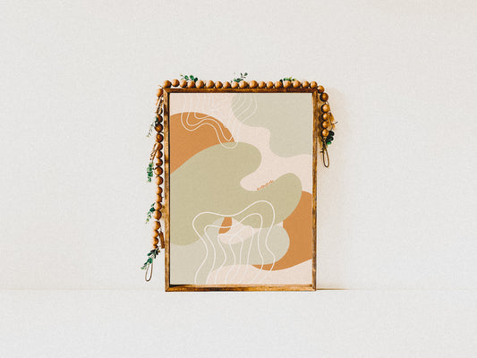 Abstract Magnolia Print