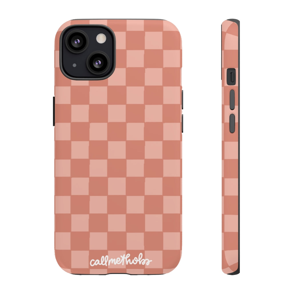 Rose Checkered Phone Case