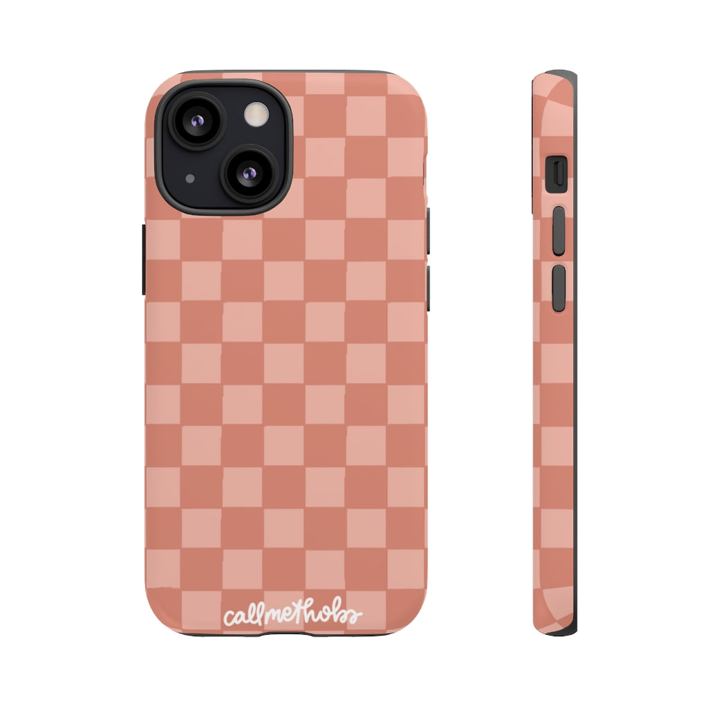 Rose Checkered Phone Case