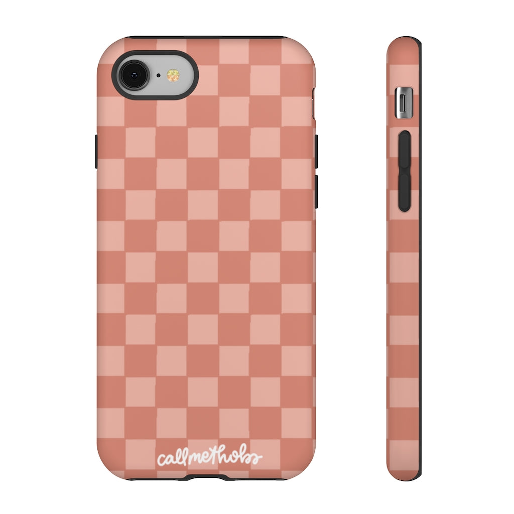 Rose Checkered Phone Case