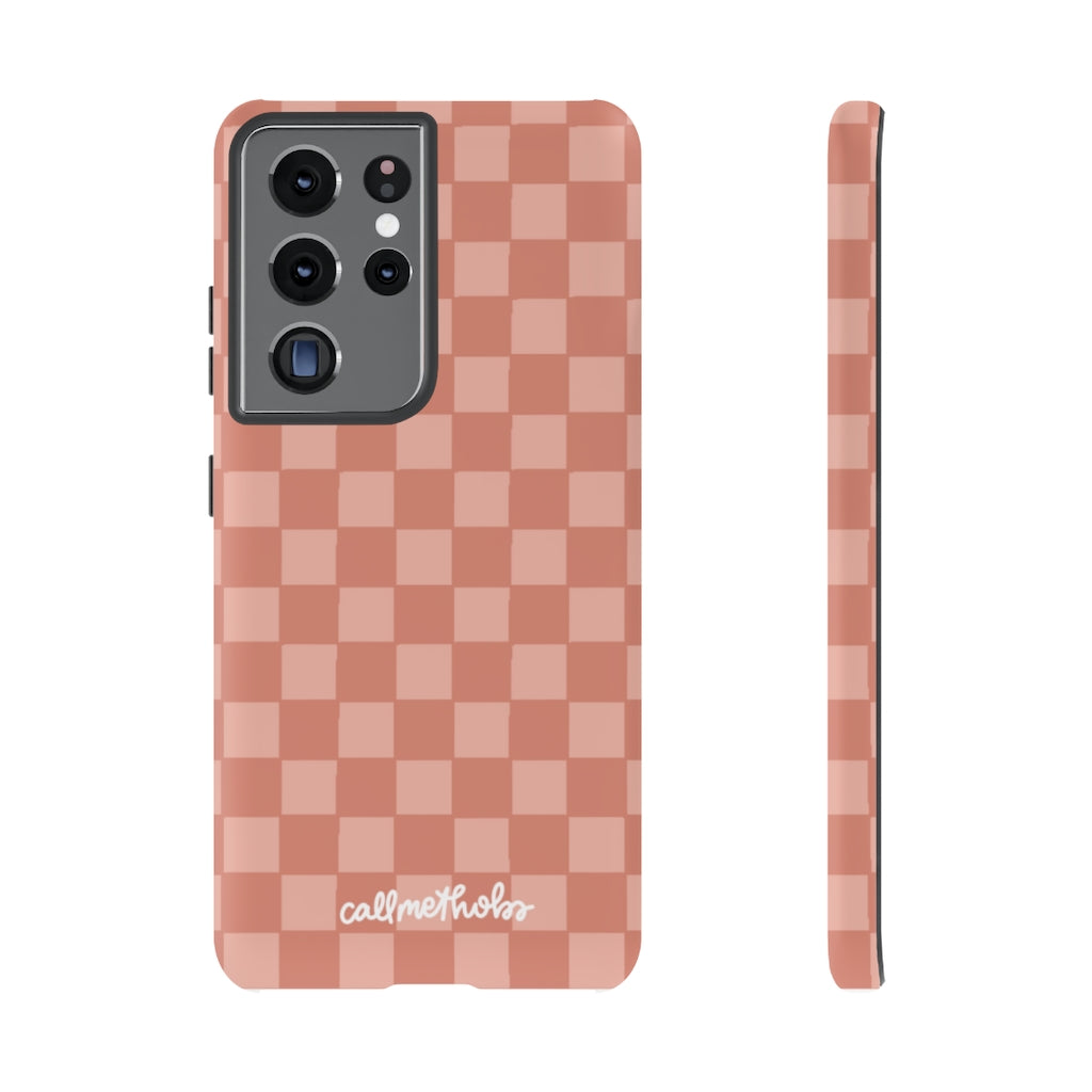 Rose Checkered Phone Case