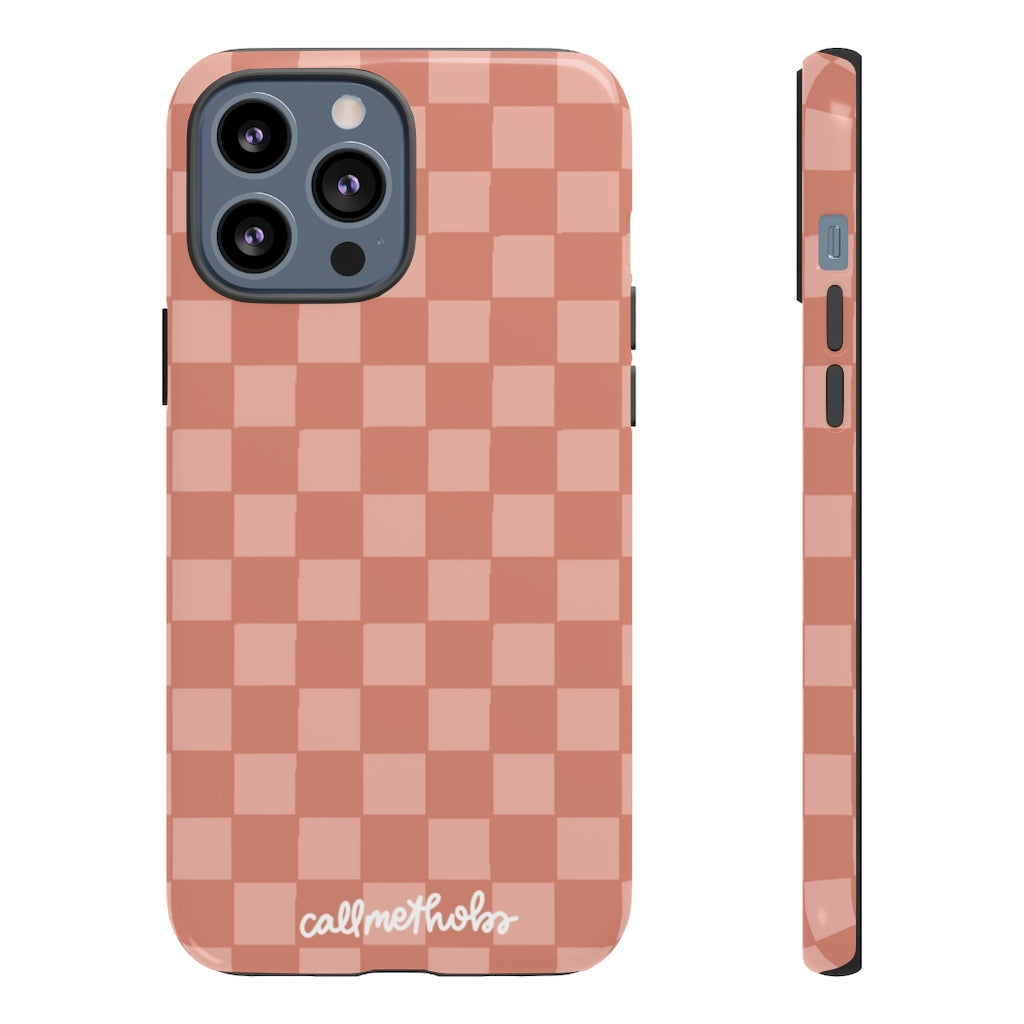 Rose Checkered Phone Case