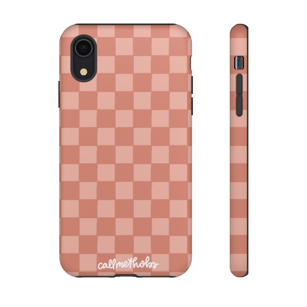 Rose Checkered Phone Case