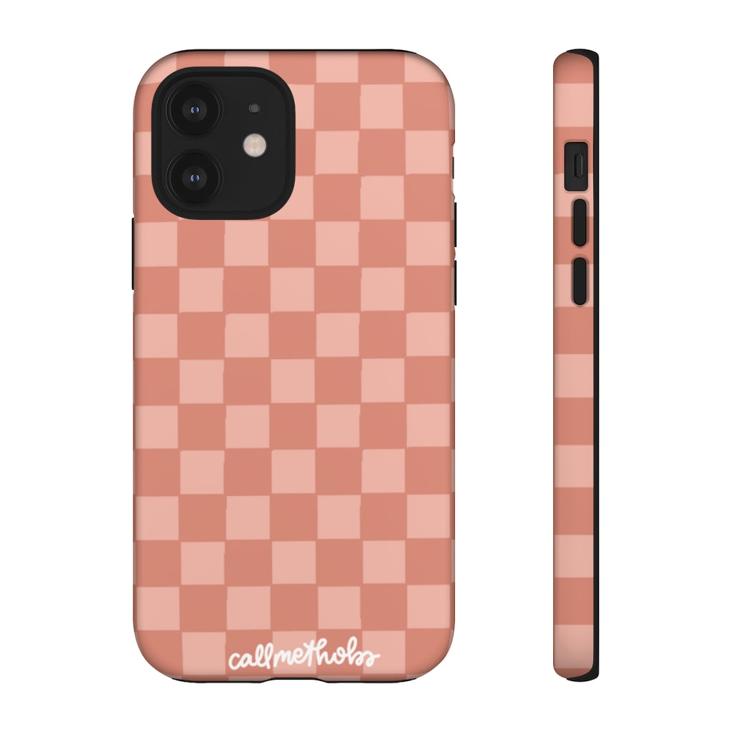 Rose Checkered Phone Case