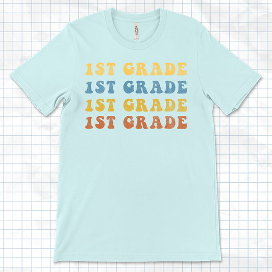 Retro 1st Grade Tee